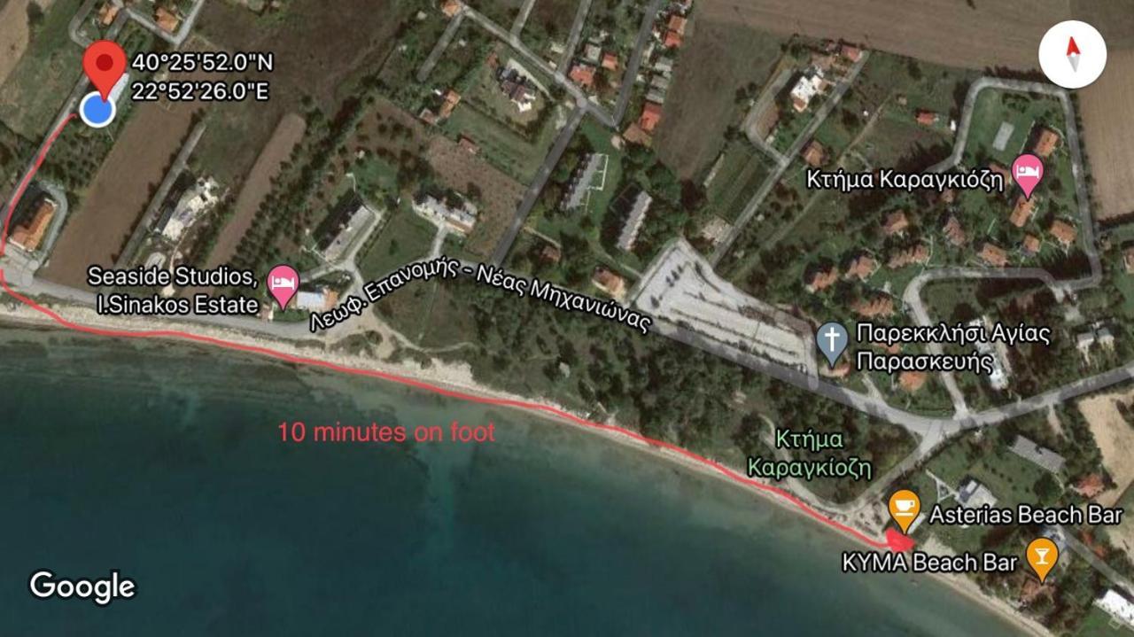 Lovely Apartment By The Sea 2 ….. Epanomi Bagian luar foto